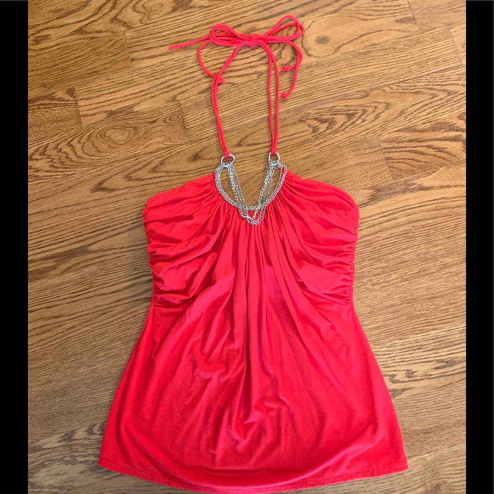 WHBM red halter XS